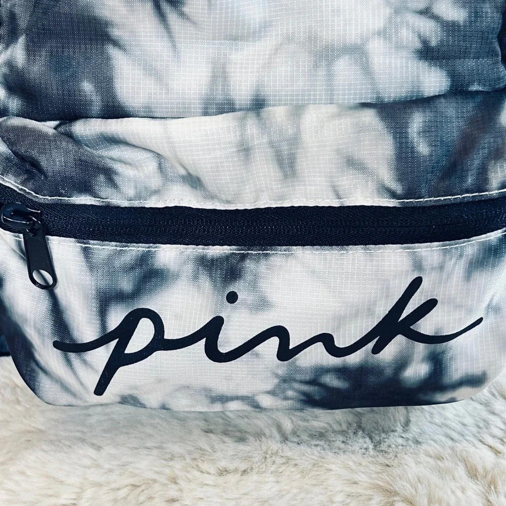 PINK Victoria's Secret Backpack Drawstring‎ Tie Dye Gym Bag Bookbag Women